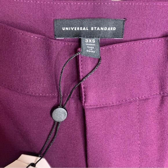 Universal Standard Cigarette Work Pants career Purple Size 3XS (2 / 4 ) NWT NEW - Picture 4 of 10